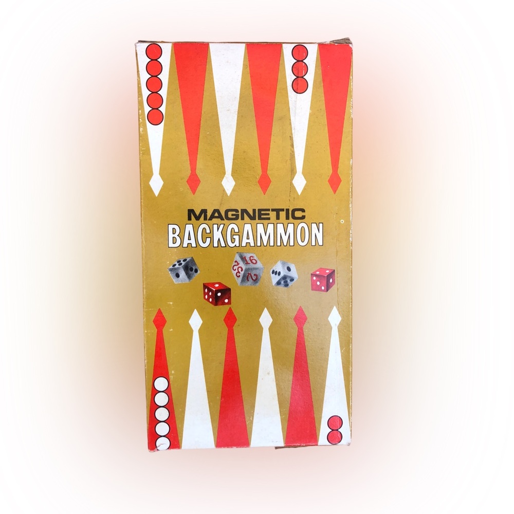 Vintage Travel Magnetic Backgammon